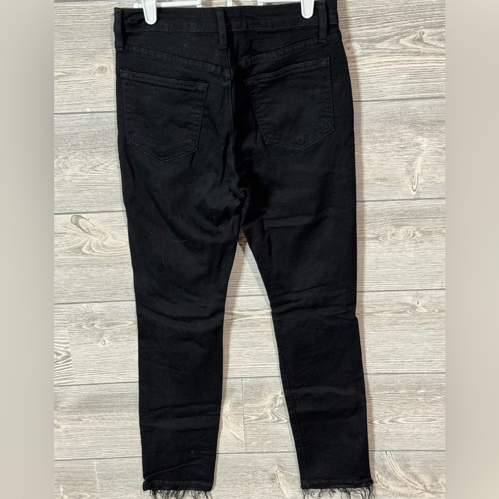 JBD High Rise Deconstructed Skinny Jean, Black Denim, Size 27, New without tags, - Picture 6 of 11